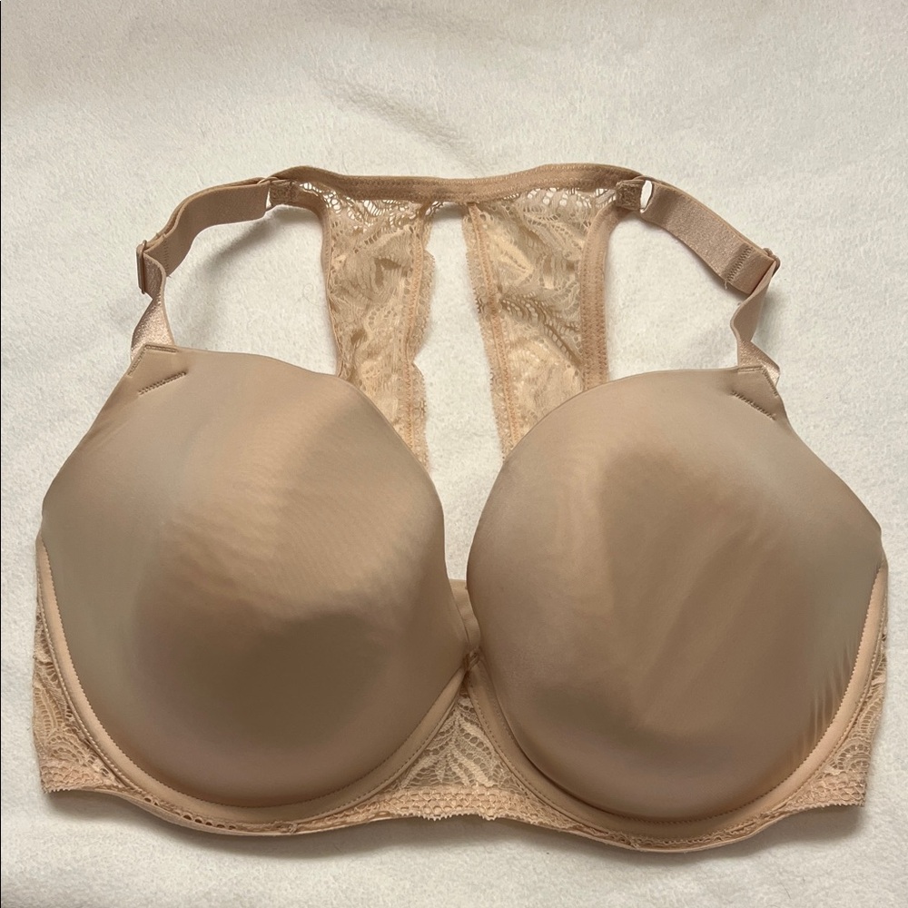 Paramour Tan Lace Back Bra